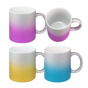 Sublimation Glitzer Tasse Verlauf – Pink