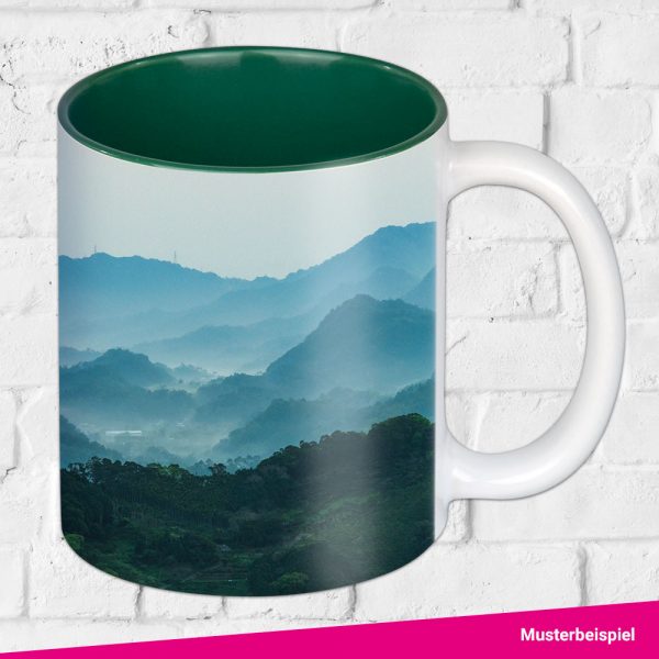 Sublimation Tasse Innenteil bunt – Beispiel