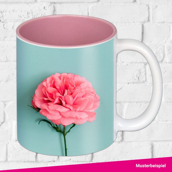 Sublimation Tasse Innenteil bunt Beispiel