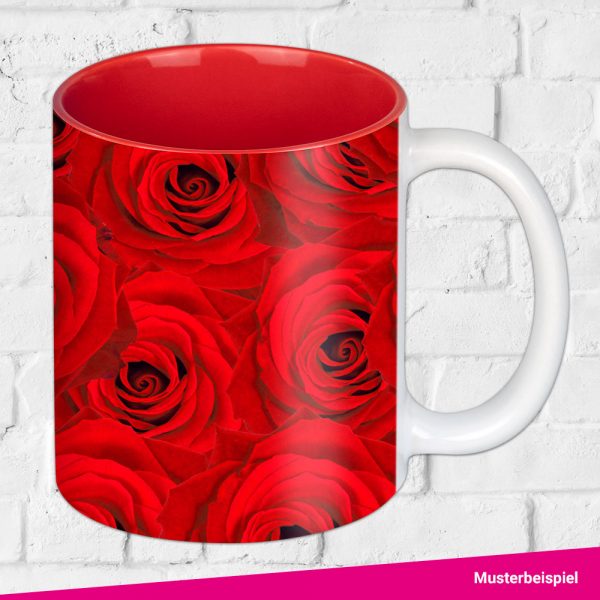 Sublimation Tasse Innenteil bunt Beispiel