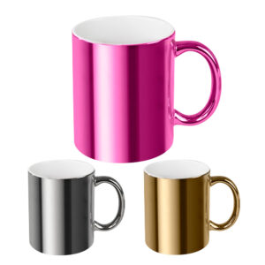 Tassen zum sublimieren mit Metallic Effekt.
