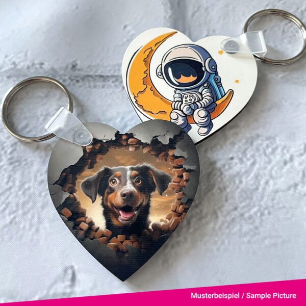 The sublimation keyrings come in a handy pack of 4.