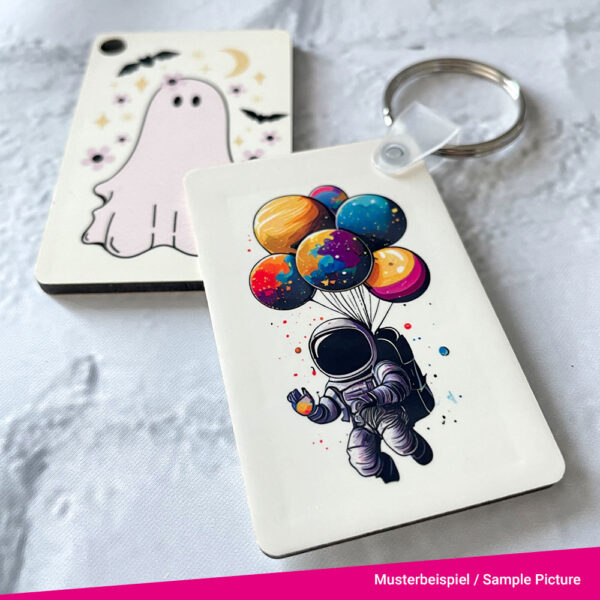 The sublimation keyrings come in a handy pack of 4.